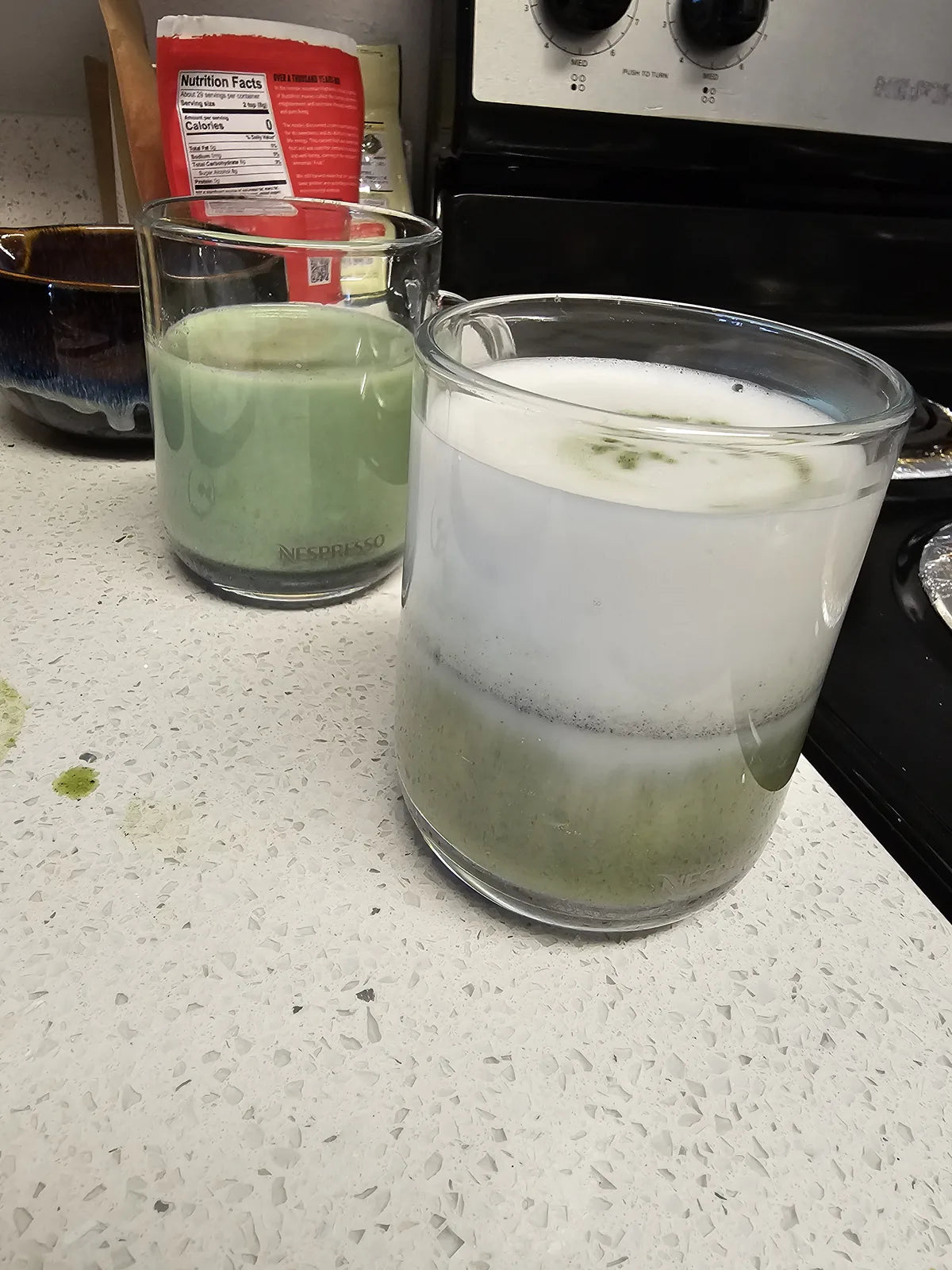 Testing new matcha flavor combinations